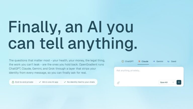 OpenGradient Chat Launches Anonymized Generative AI App