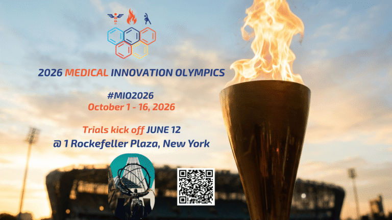 Global healthcare executives gathering at the Medical Innovation Olympics in New York City.