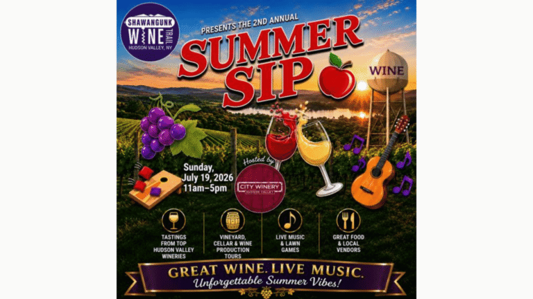 Wine Tasting Event Upgraded for Hudson Valley Summer Festival