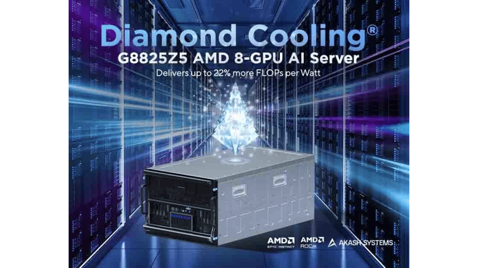 Akash Systems Diamond Cooling